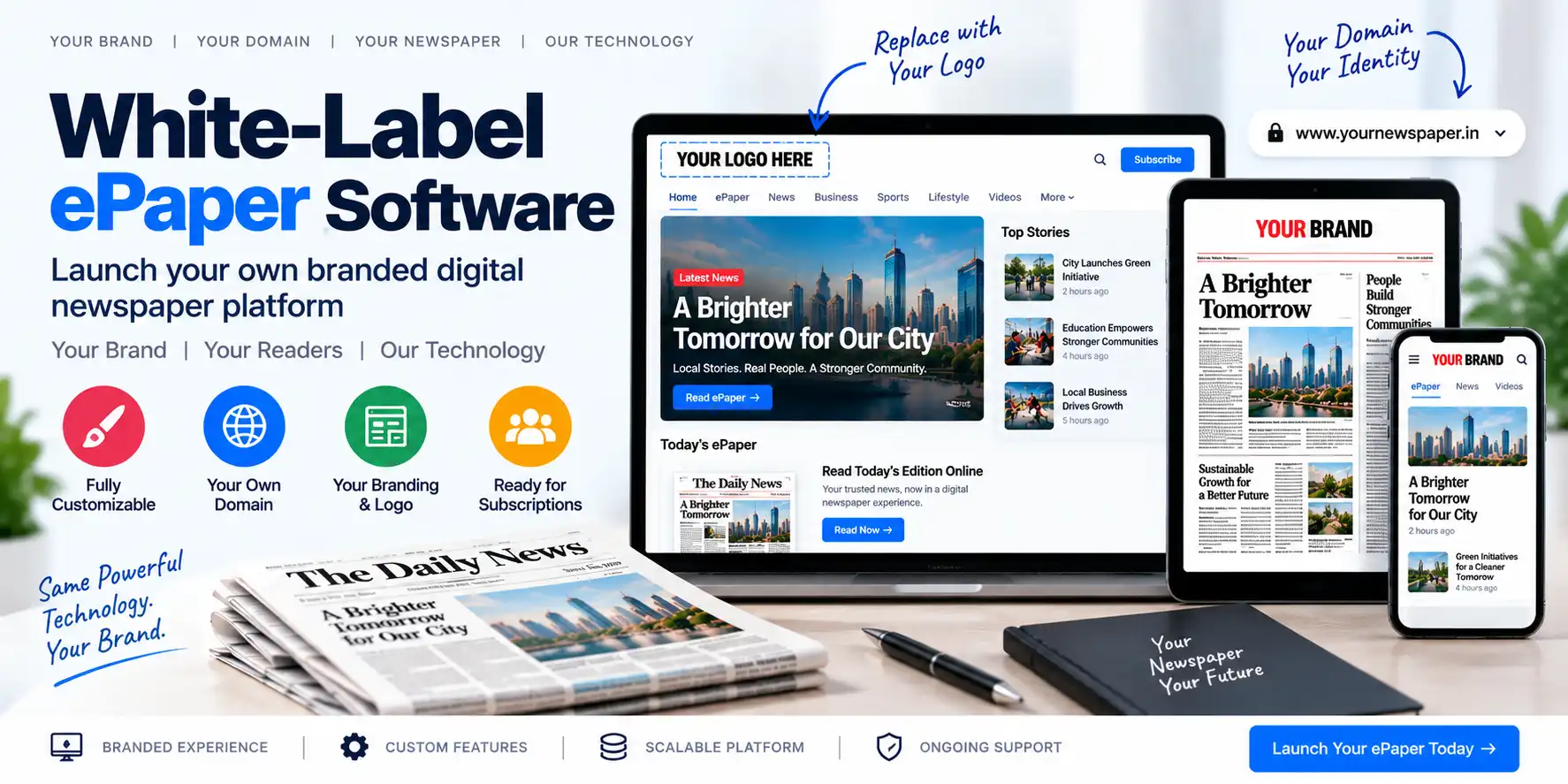 White-Label ePaper Software: Launch Your Own Branded Digital Newspaper Platform